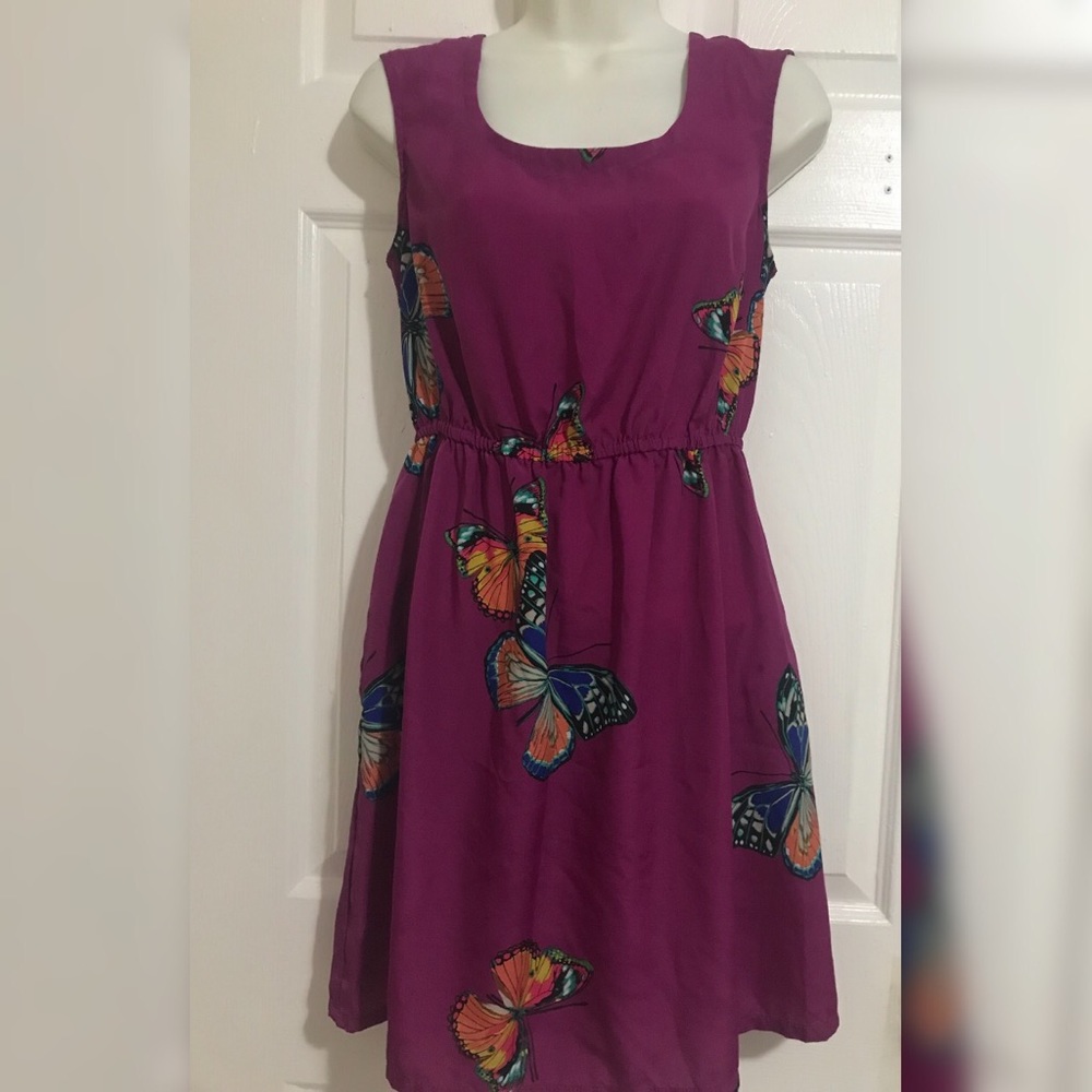 Purple butterfly dress